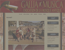 Tablet Screenshot of galliamusica.com